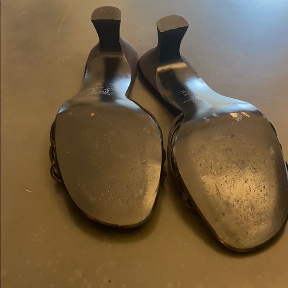 2 for $13 Kitten heeled sandals 8 black - Picture 7 of 8